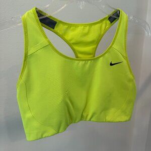 Nike Dri-Fit Neon Yellow Sports Bra – Size M